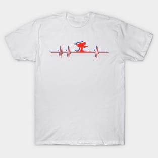 Heartbeat Skier T-Shirt